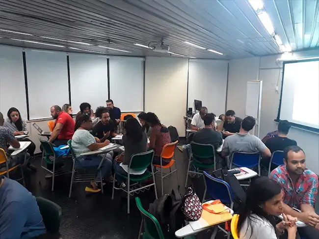 Palestra ministrada por Vitor De Lazzari